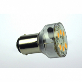 LED-Bajonettsockellampe BA15d 6500K kaltweiss 120 Lumen IP20 Niedervolt 10-18V AC 10-30V DC