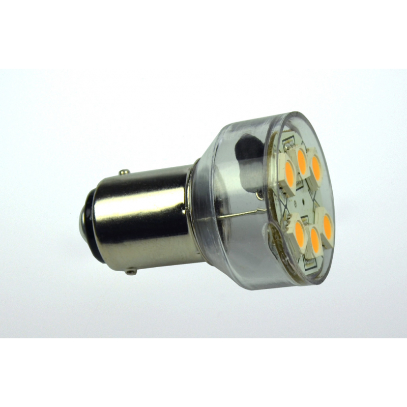 LED-Bajonettsockellampe BA15d 6500K kaltweiss 120 Lumen IP20 Niedervolt 10-18V AC 10-30V DC