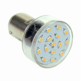 LED-Bajonettsockellampe BA15d 2700K warmweiss 120 Lumen IP20 Niedervolt 10-18V AC 10-30V DC