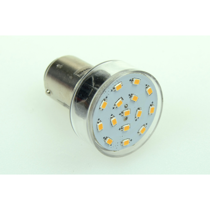 LED-Bajonettsockellampe BA15s 2700K warmweiss 120 Lumen IP20 Niedervolt 10-18V AC 10-30V DC