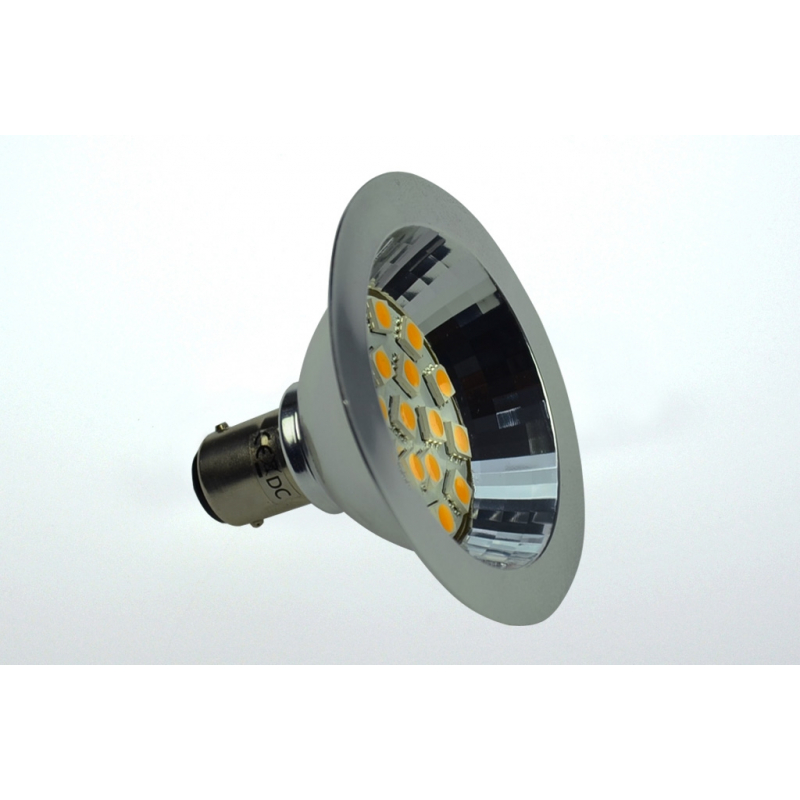 LED-Bajonettsockellampe BA15d 3000K warmweiss 250 Lumen IP20 Niedervolt 10-18V AC 10-30V DC