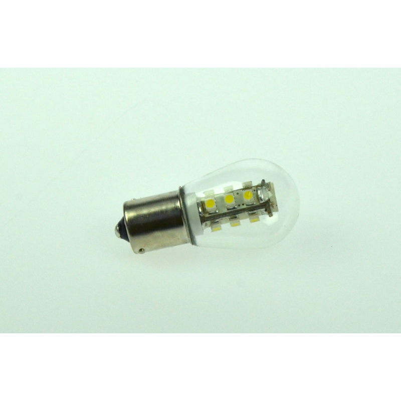 LED-Bajonettsockellampe BA15S 6000K kaltweiss 150 Lumen IP42 Niedervolt 10-18V AC 10-30V DC