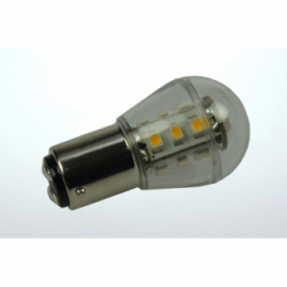 LED-Bajonettsockellampe BA15d 2700K warmweiss 140 Lumen IP42 Niedervolt 10-18V AC 10-30V DC