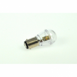 LED-Bajonettsockellampe BA15d 2700K warmweiss 60 Lumen IP42 Niedervolt 10-18V AC 10-30V DC