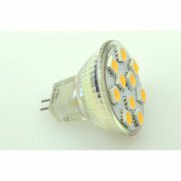 LED-Stiftsockellampe MR11 GU4 3000K warmweiss 165 Lumen IP20 Niedervolt 10-18V AC 10-30V DC