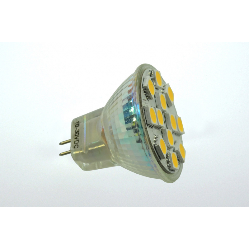 LED-Stiftsockellampe MR11 GU4 3000K warmweiss 210 Lumen IP20 Niedervolt 10-18V AC 10-30V DC