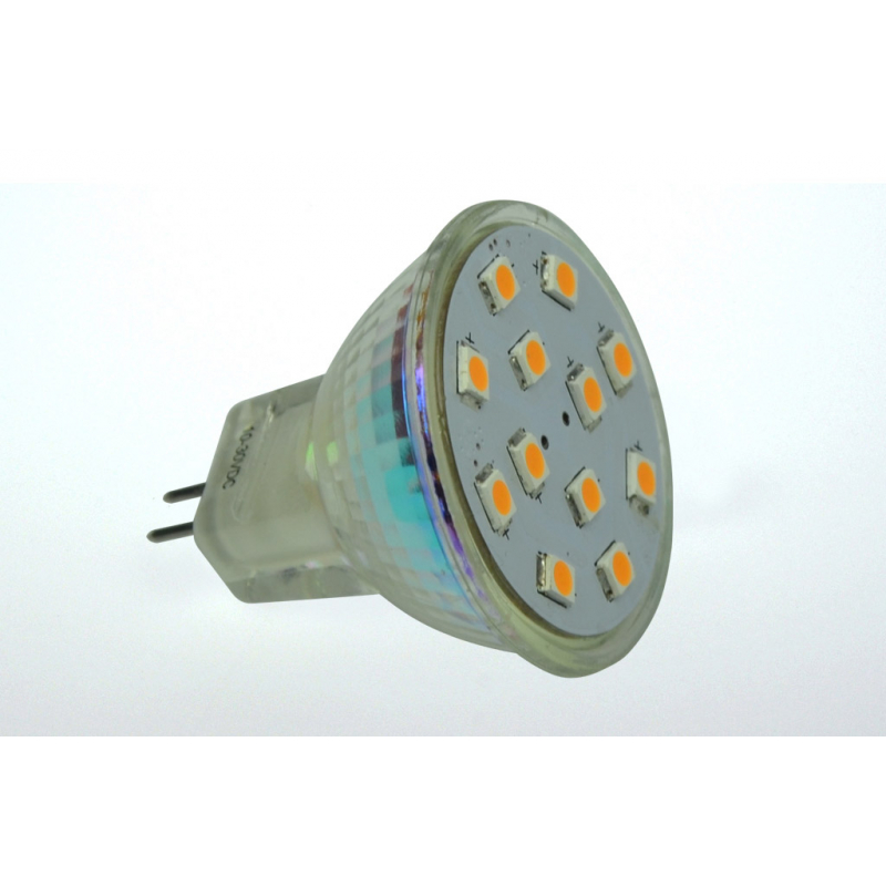 LED-Stiftsockellampe MR11 GU4 2700K warmweiss 169 Lumen IP20 Niedervolt 10-18V AC 10-30V DC