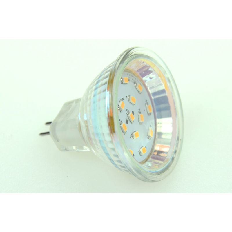 LED-Stiftsockellampe MR11 GU4 2700K warmweiss 115 Lumen IP42 Niedervolt 10-18V AC 10-30V DC