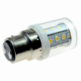 LED-Bajonettsockellampe B22d 2800K warmweiss 270 Lumen IP20 Niedervolt 10-18V AC 10-30V DC