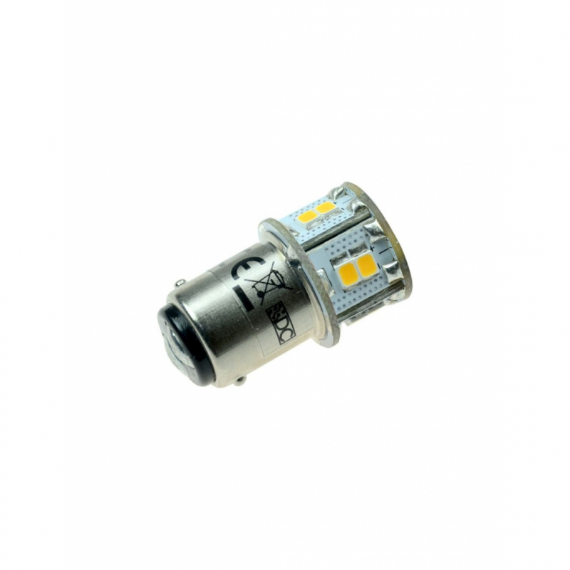 LED-Bajonettsockellampe BA15d 2700K warmweiss 180 Lumen IP20 Niedervolt 10-18V AC 10-30V DC