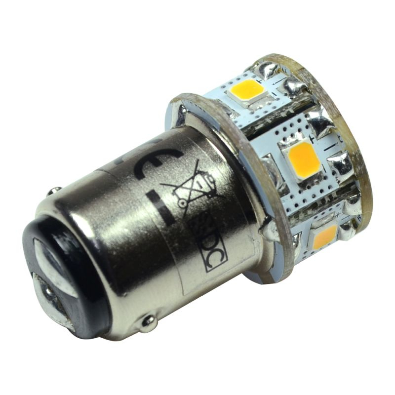 LED-Bajonettsockellampe BA15d 2700K warmweiss 145 Lumen IP20 Niedervolt 10-18V AC 10-30V DC
