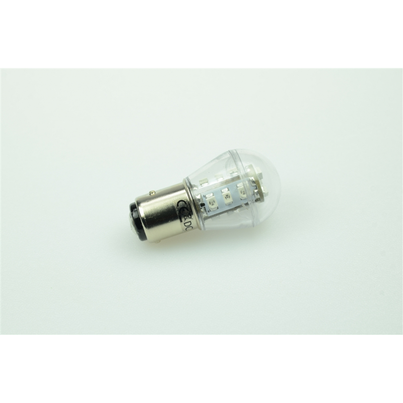 LED-Bajonettsockellampe BAY15d 525nm grün 51 Lumen IP42 Niedervolt 10-18V AC 10-30V DC
