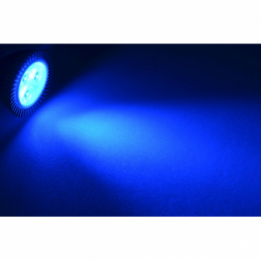 LED-Stiftsockellampe MR16 GU5.3 450nm blau 75 Lumen IP20 Niedervolt  10-30V DC