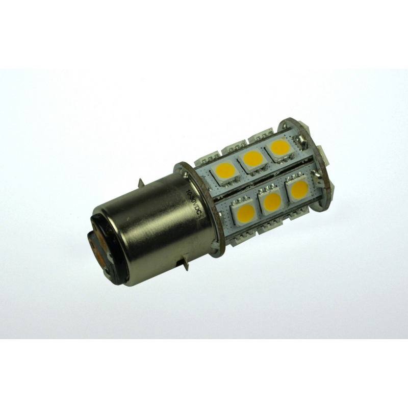 LED-Bajonettsockellampe BA20D 3000K warmweiss 270 Lumen IP20 Niedervolt 10-18V AC 10-30V DC