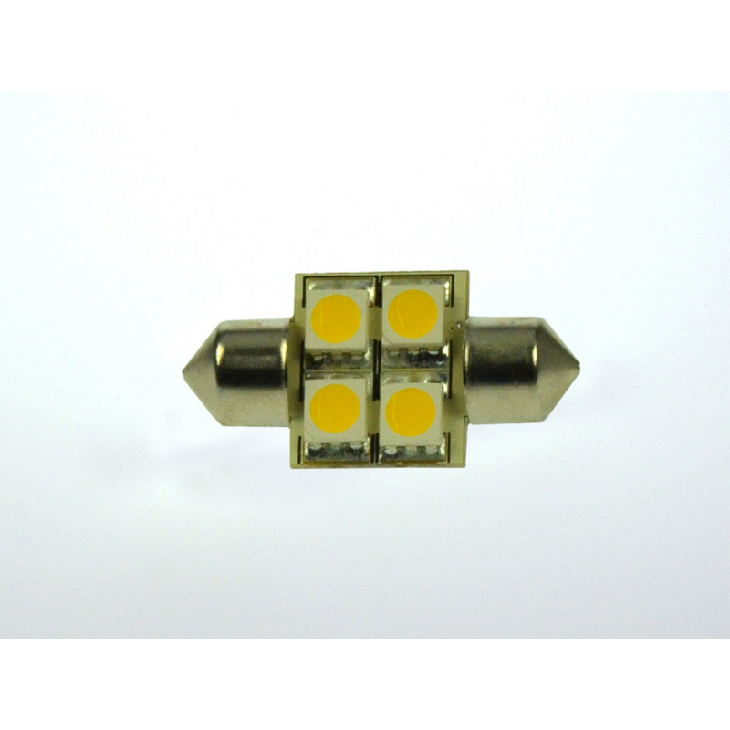 LED-Soffitte S8X31 (31mm) 3000K warmweiss 80 Lumen IP20 Niedervolt 10-18V AC 10-30V DC
