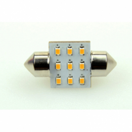 LED-Soffitte S8X31 (31mm) 2700K warmweiss 80 Lumen IP20 Niedervolt 10-18V AC 10-30V DC