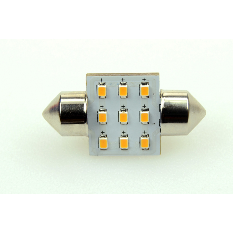 LED-Soffitte S8X31 (31mm) 2700K warmweiss 80 Lumen IP20 Niedervolt 10-18V AC 10-30V DC