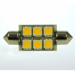 LED-Soffitte S8X37 (37mm) 3000K warmweiss 100 Lumen IP20 Niedervolt 10-18V AC 10-30V DC