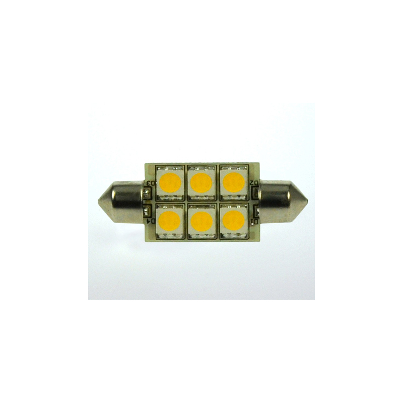 LED-Soffitte S8X37 (37mm) 3000K warmweiss 100 Lumen IP20 Niedervolt 10-18V AC 10-30V DC