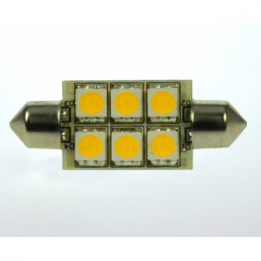 LED-Soffitte S8X42 (42mm) 3000K warmweiss 100 Lumen IP20 Niedervolt 10-18V AC 10-30V DC
