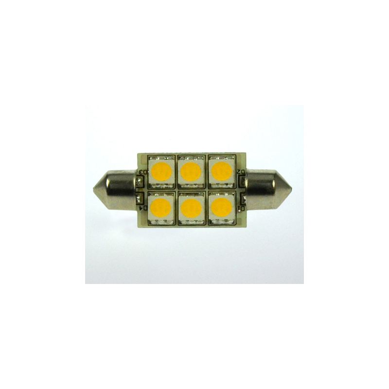 LED-Soffitte S8X42 (42mm) 3000K warmweiss 100 Lumen IP20 Niedervolt 10-18V AC 10-30V DC