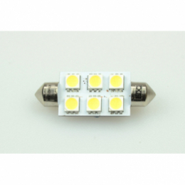 LED-Soffitte S8X42 (42mm) 6500K kaltweiss 120 Lumen IP20 Niedervolt 10-18V AC 10-30V DC