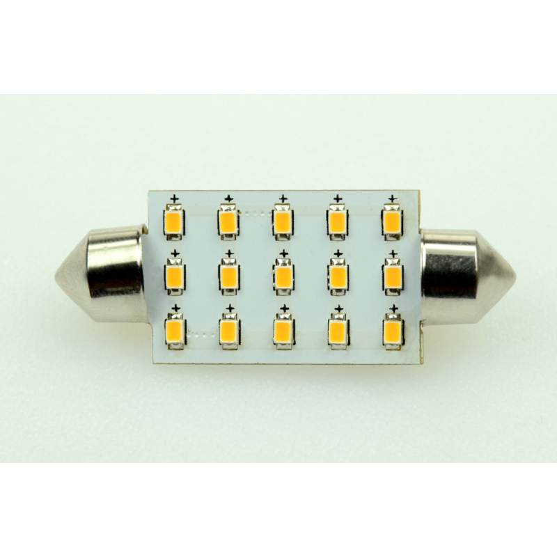 LED-Soffitte S8X42 (42mm) 2700K warmweiss 120 Lumen IP20 Niedervolt 10-18V AC 10-30V DC