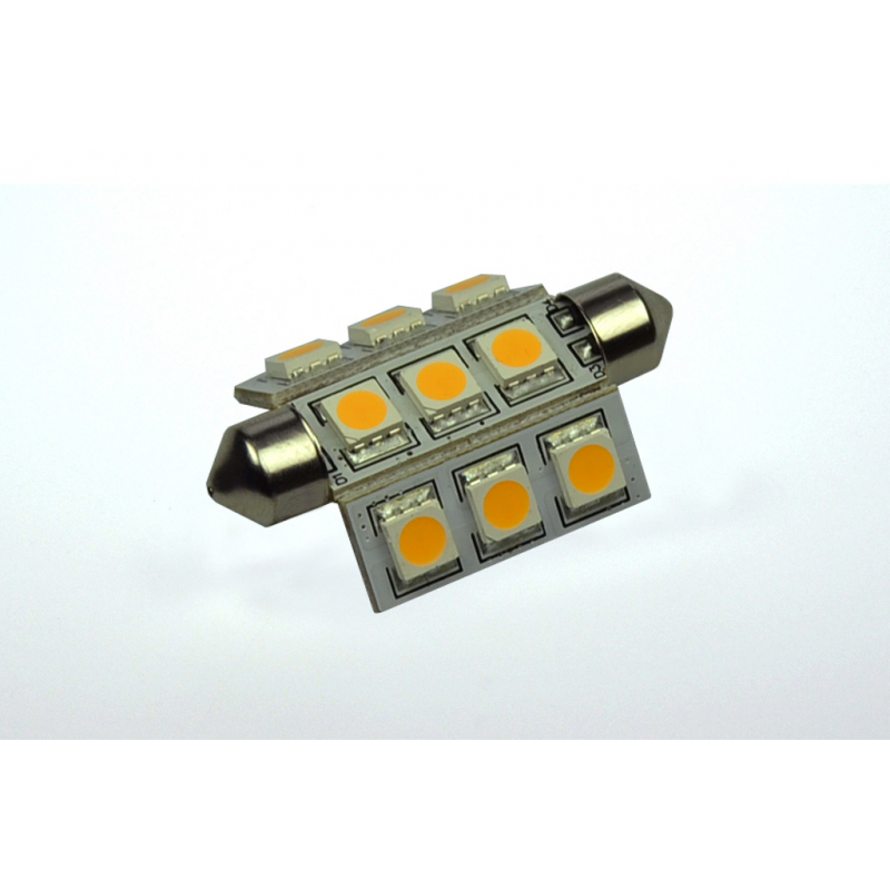 LED-Soffitte S8X42 (42mm) 3000K warmweiss 200 Lumen IP20 Niedervolt 10-18V AC 10-30V DC