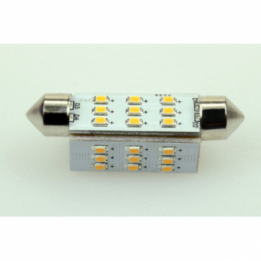 LED-Soffitte S8X42 (42mm) 2700K warmweiss 150 Lumen IP20 Niedervolt 10-18V AC 10-30V DC