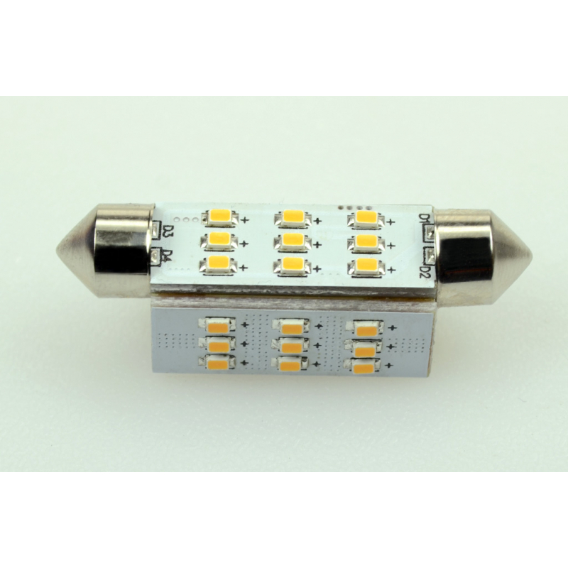 LED-Soffitte S8X42 (42mm) 2700K warmweiss 150 Lumen IP20 Niedervolt 10-18V AC 10-30V DC