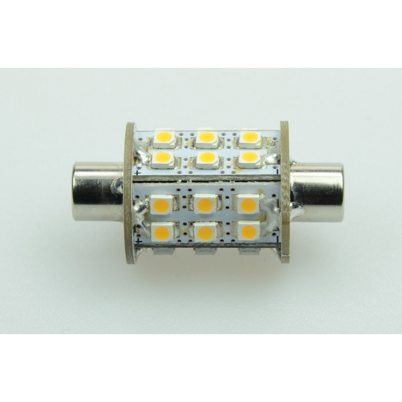 LED-Soffitte S8X42 (42mm) 2900K warmweiss 180 Lumen IP20 Niedervolt 10-18V AC 10-30V DC