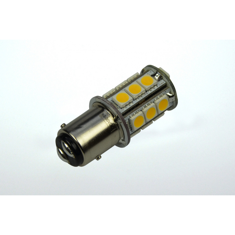 LED-Bajonettsockellampe BAY15D 3000K warmweiss 250 Lumen IP54 Niedervolt 10-18V AC 10-30V DC