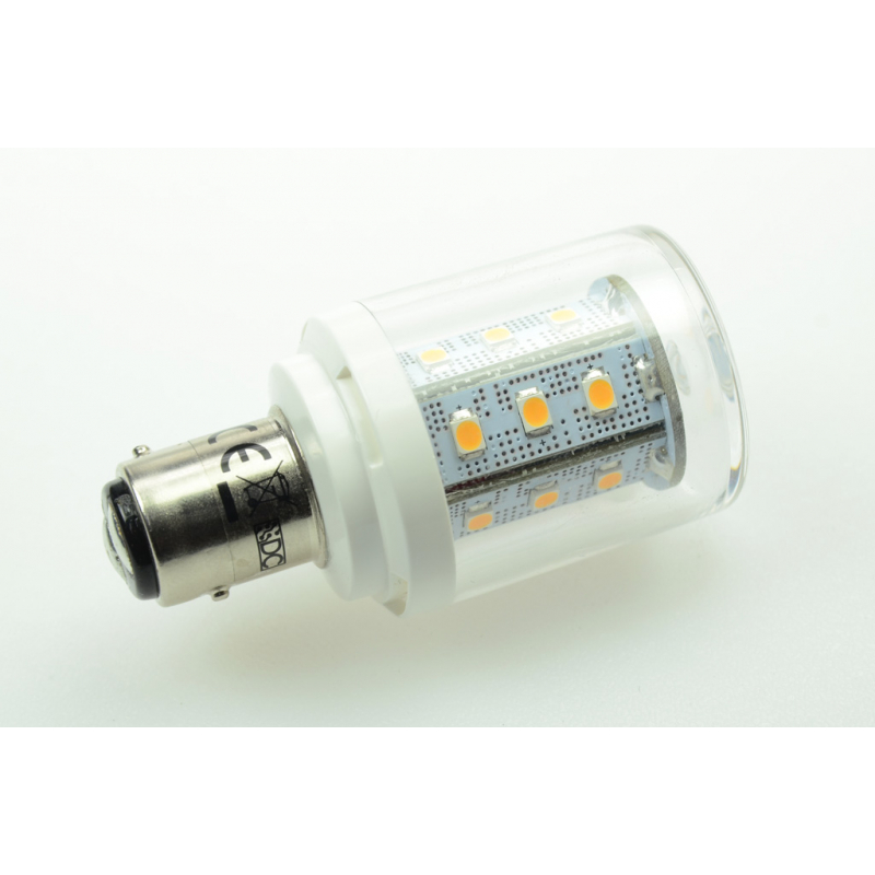 LED-Bajonettsockellampe BAY15D 2800K warmweiss 250 Lumen IP20 Niedervolt 10-18V AC 10-30V DC