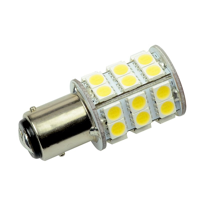 LED-Bajonettsockellampe BAY15d 6500K kaltweiss 370 Lumen IP20 Niedervolt 10-18V AC 10-30V DC