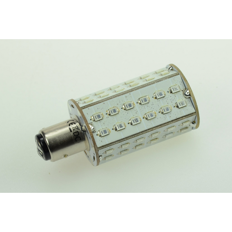 LED-Bajonettsockellampe BAY15d 625nm rot 230 Lumen IP20 Niedervolt 10-18V AC 10-30V DC